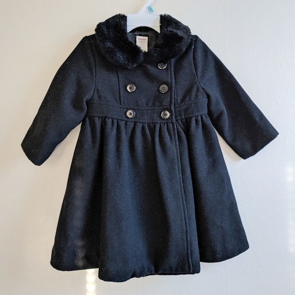EUC Gymboree girl toddler pea coat size 18-24 months - Picture 1 of 7